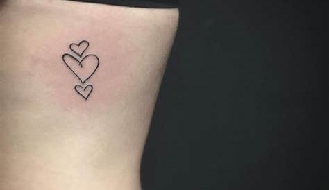 Small Heart Tattoo On Ribs Tiny