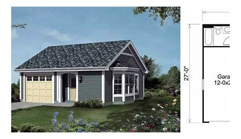 Contemporary House Plan 5038 The Stratton: 336 Sqft, 1 Beds, 1 Baths