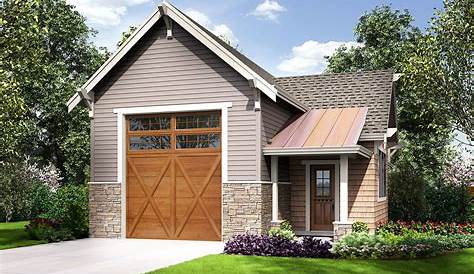 Plan 62843DJ: Modern Farmhouse Detached Garage with Pull-down Stairs