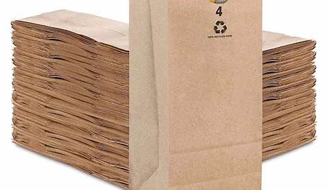 6L Brown Paper Lunch Bag Environmentally Friendly Reusable Lunch Box