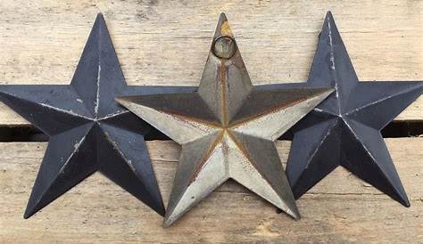 Rustic Star Wall Hanging Country Home Accents Set Galvanized Metal