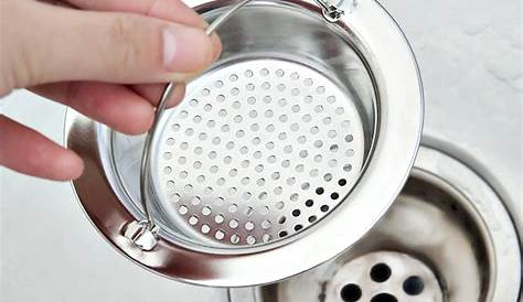 Kitchen Sink Stopper and Strainer | Universal Fit. Push-Button Action.