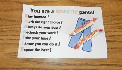 Smarties Testing Motivation You're Going To Be Such A Smartie Back To School Student Gift Instant