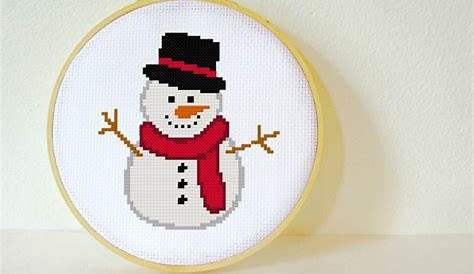 Snowman Counted Cross Stitch Patterns