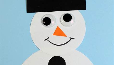 Snowman Out Of Construction Paper Free Printable Craft