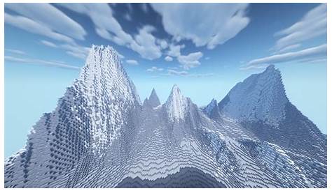 Mountains with snow Minecraft Map