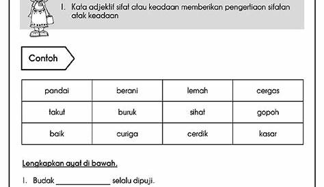 Soalan-soalan Latihan Bahasa Malaysia Latihan Kata Adjektif - Shopee MY