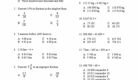 Kertas Soalan Matematik Tahun 5 | My XXX Hot Girl