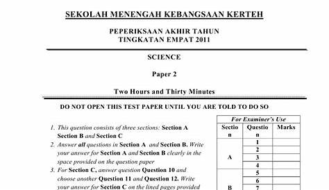 Kertas Soalan Peperiksaan Pertengahan Tahun 5 Tcer My - Riset