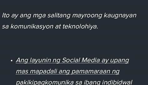 Social Media Platform In Tagalog - Newmans Vacations