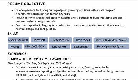 Software Developer Resume Tips Sample And In 2021