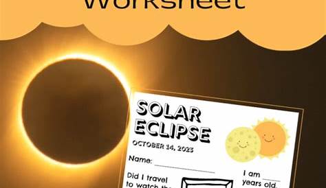 Solar Eclipse Printable Activity For Kids A Stem Download Now Etsy