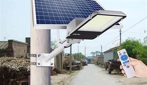 Solar Powered Led Street Lights With Auto Intensity Control Light Ups