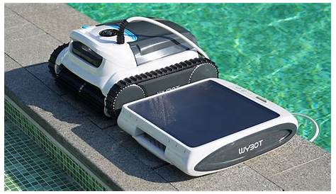 The Solar Breeze 2.0 robotic pool cleaner uses solar energy to power up