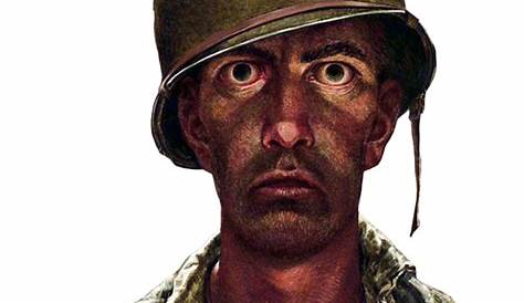 1000 Yard Stare Soldier png | Thousand Yard Stare | Know Your Meme