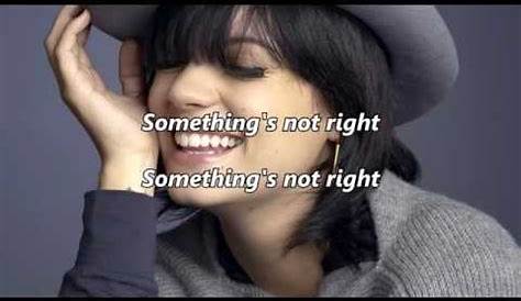 Lily Allen - Something's Not Right (from Pan) [LYRIC VIDEO] - YouTube