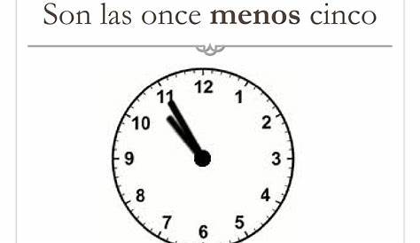 La hora en español - Telling the time in Spanish