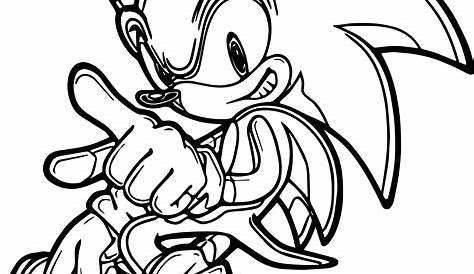 Classic Sonic The Hedgehog Pages Coloring Pages