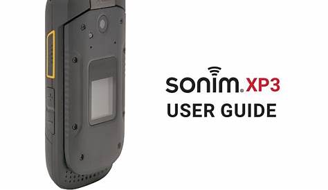 User manual Sonim XP3 (English 63 pages)
