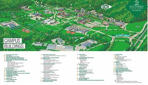 Southern Adventist University Campus Map