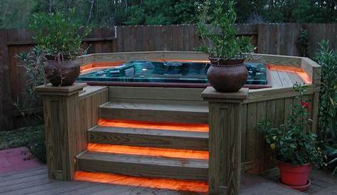 Spa Surround Deck Pool With Hot Tub Foter