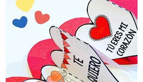 Spanish Valentines Crafts Printable For Kids Mundo De Pepita