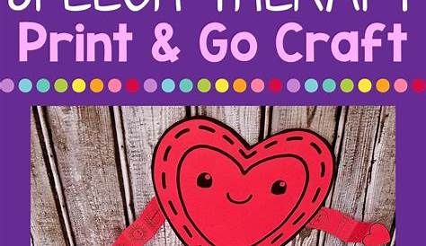 Speech Valentines Day Craft Body Valentine's Theme In Therapy In 2020 Therapy