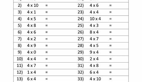 2 times tables speed test | Learning | Pinterest | Times tables