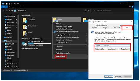 Windows 10: OneDrive-Ordner auf anderes Laufwerk verschieben