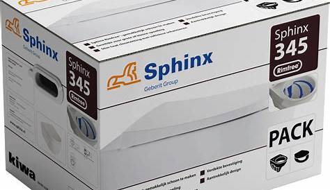 Sphinx 345 combipack wandcloset Rimfree + Slimseat