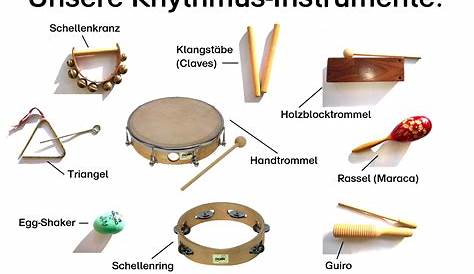 Die Orff- Instrumente sind ein wichtiger Bestandteil der musikalischen