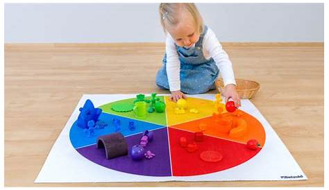 Spielidee "Farbenlauf" | Aktivitäten im kindergarten, Projekt farben