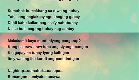Pangarap Spoken Poetry Pdf Pangarap Pangarap Tatlong Pantig Walong | My