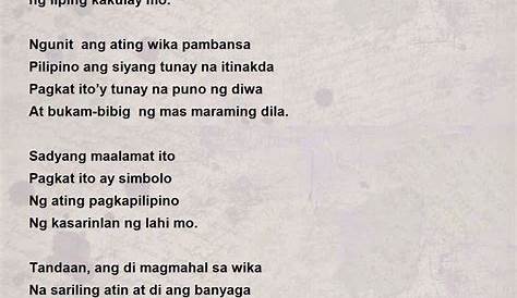 Spoken Poetry Tungkol Sa Wikang Filipino