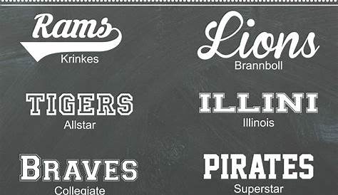 Sports Style Lettering