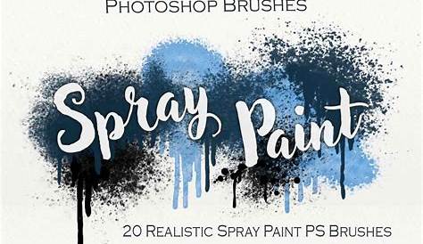 6 Free High Res Spray Paint Brushes for Photoshop | Photoshop painting