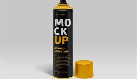 Cosmetic Spray Mockup Vector Design Images, Cosmetic Spray Can Mockup