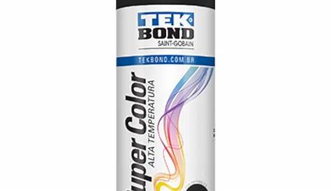 Kit Tinta Spray Preto Fosco 350ml C/ 06 unidades - Tekbond - Cordeiro