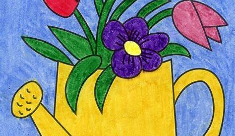 Spring Art Drawing For Kids Tulpe Zeichnung Googlesuche Crafts Preschool