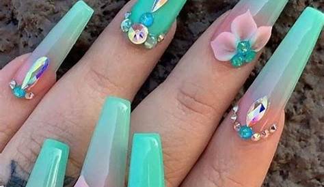 Spring Coffin Nail Designs 53 Hottest Acrylic Design For Long Fashionsum