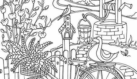 Get This Spring Coloring Pages Printable for Adults Blooming Flowers in