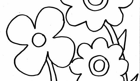 Spring Flower Coloring Page | Turtle Diary