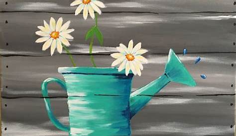 Spring Paintings Easy Pin By Amber Houck On Paint Parties For Fun Flower Painting Canvas