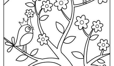 Spring Coloring Pages 001