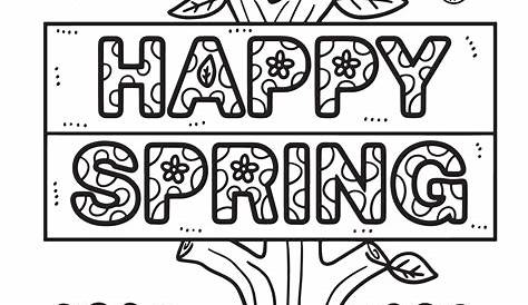 Fun Spring coloring pages