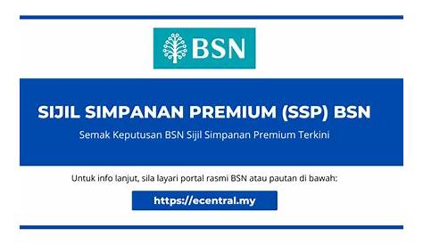 Semak Cabutan SSP BSN:Check Keputusan Cabutan Sijil Simpanan Premium