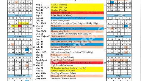 School Calendars St. Joseph School