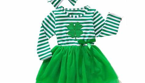 St. Patrick's Day Baby Girl Outfit Ready To Ship In Sizes 03, 36, 6