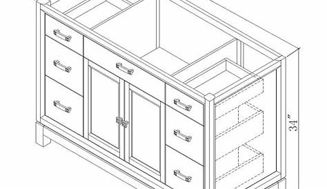 Bathroom Vanity Sizes Chart / kitchen cabinets sizes standard base