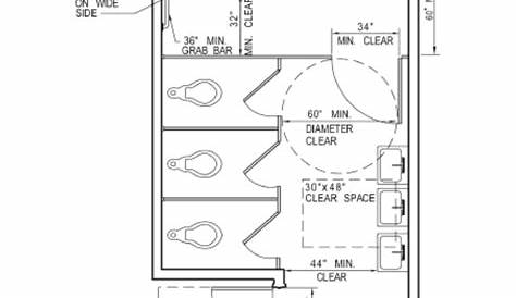 public bathroom layout dimensions in meters - Google Search